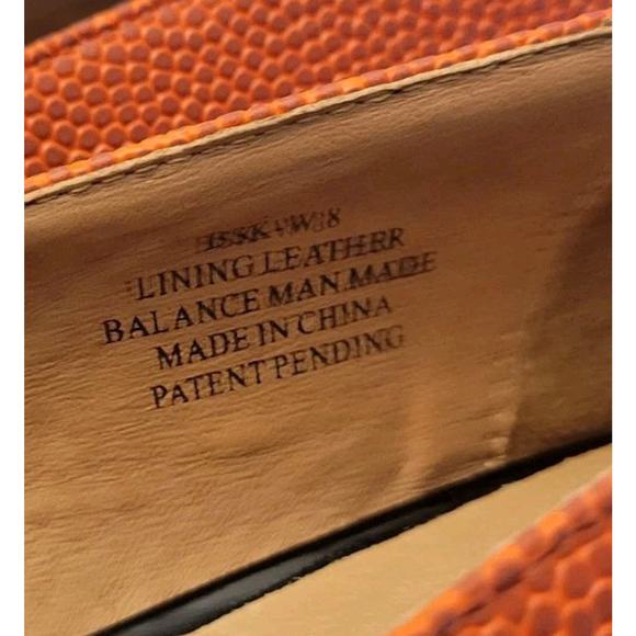 Charis & Doxa Basketball Wedges Womans Sz. 8 W Leather Real Basketball Material - Picture 5 of 11